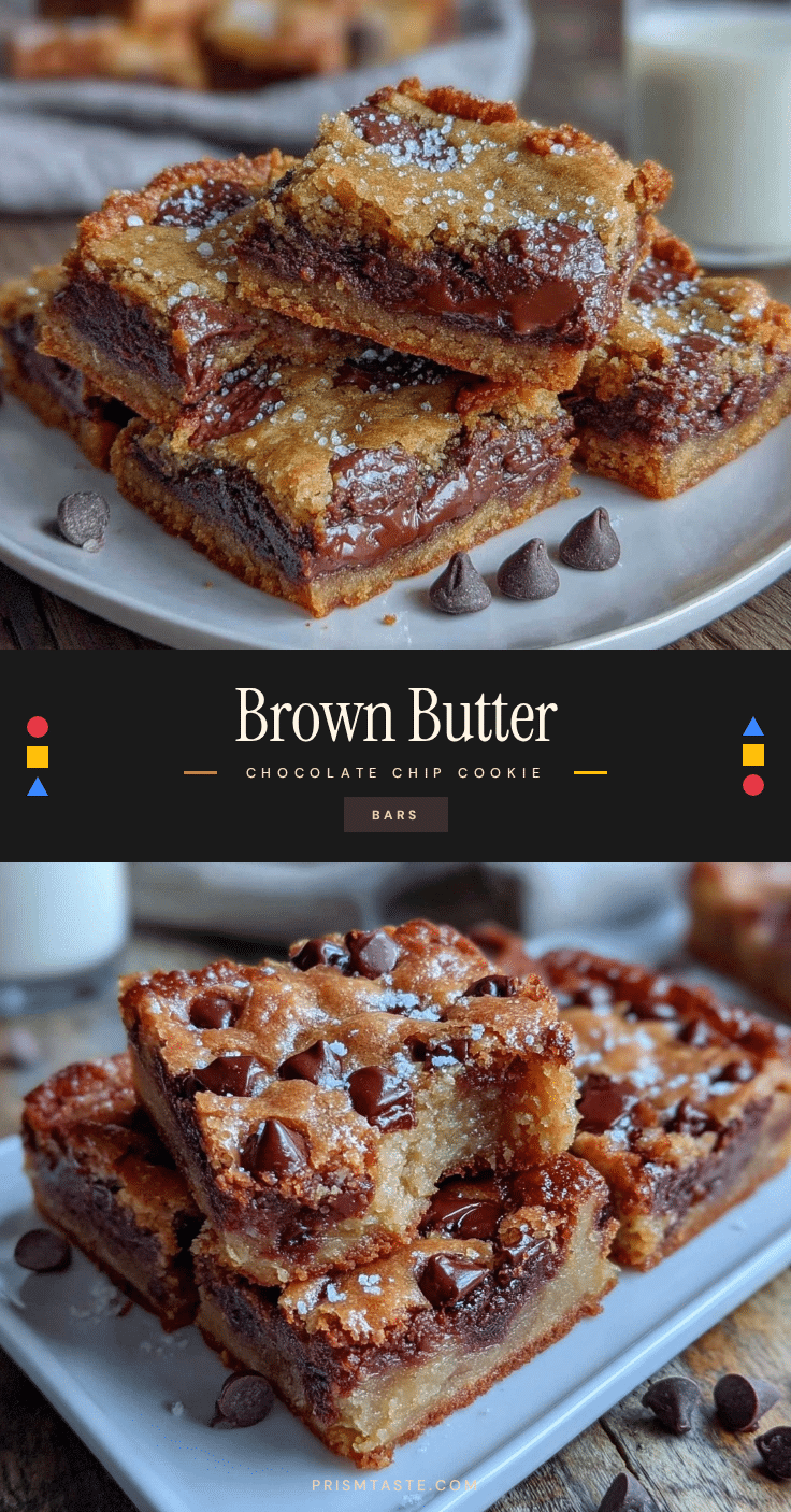 brown butter chocolate chip cookie bars recipe