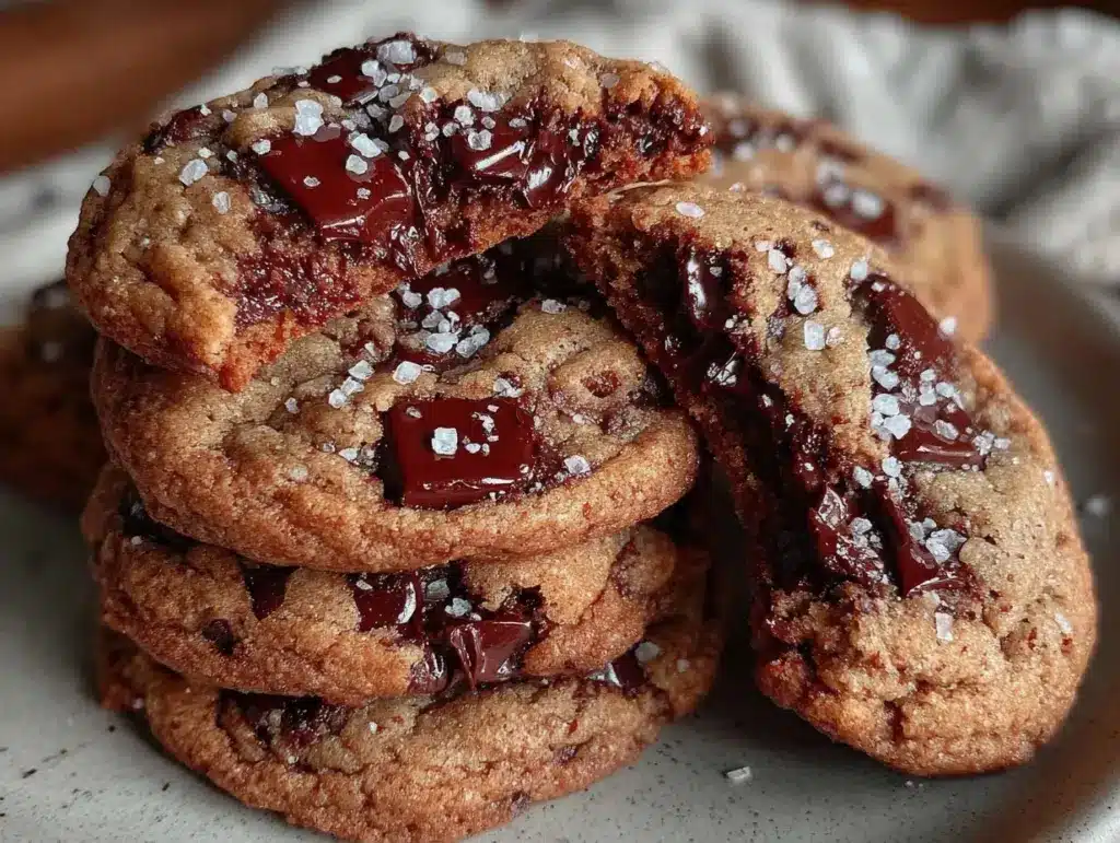 brown butter chocolate chip cookies - featured image