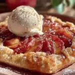 brown butter peach galette - featured image