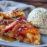 brown butter peach galette - featured image