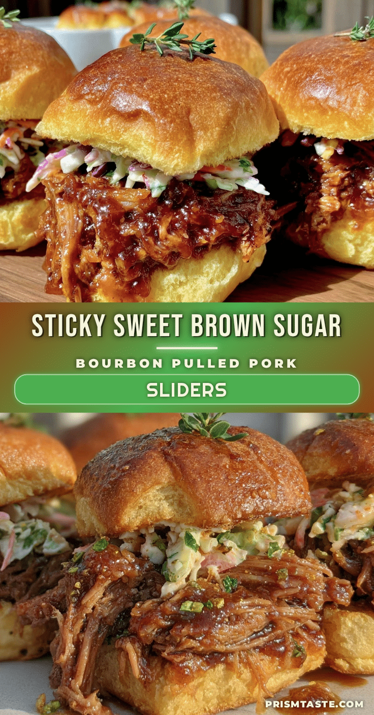 brown sugar bourbon glazed pulled pork sliders recipe