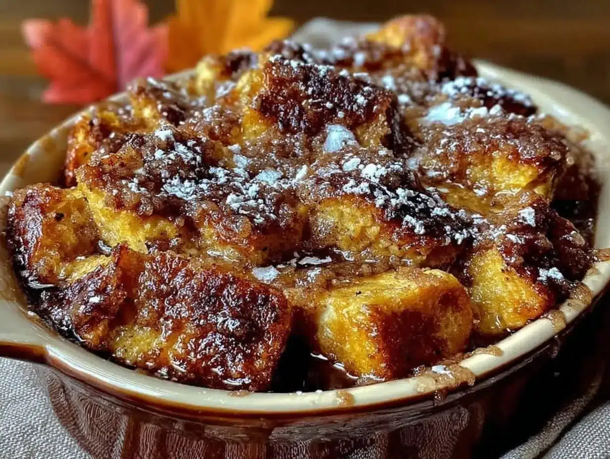 brown sugar cinnamon french toast casserole preparation steps