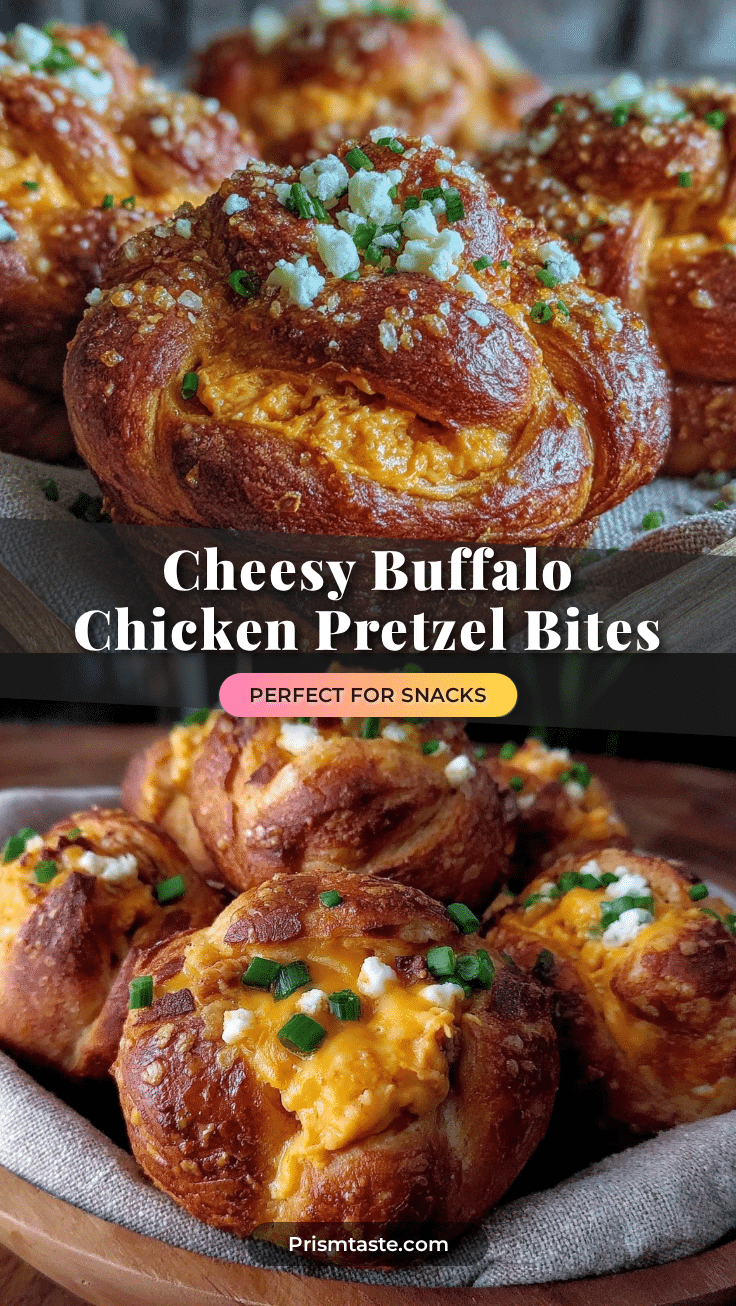 buffalo chicken dip stuffed pretzel bites recipe