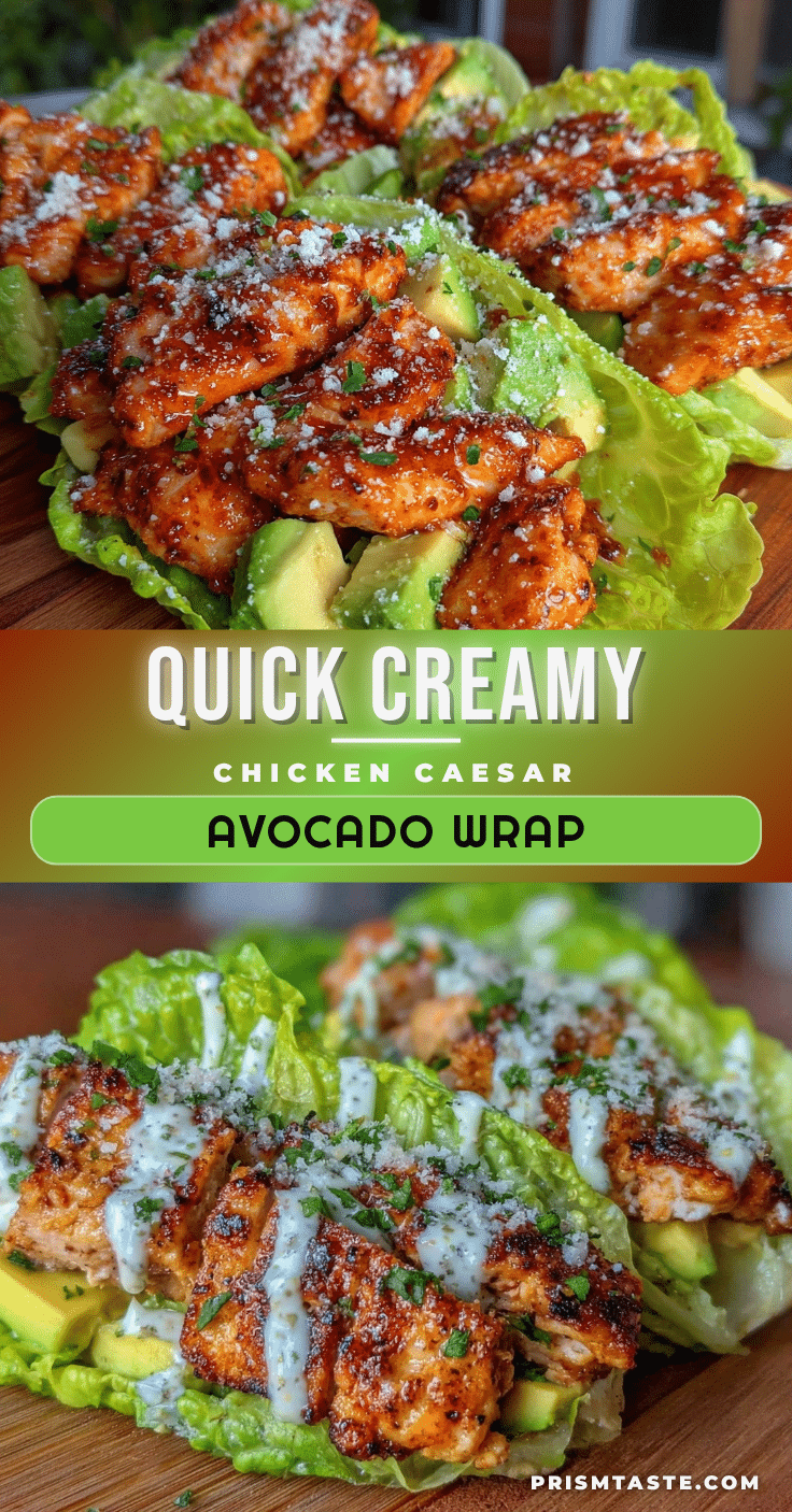 chicken caesar avocado lettuce wrap recipe