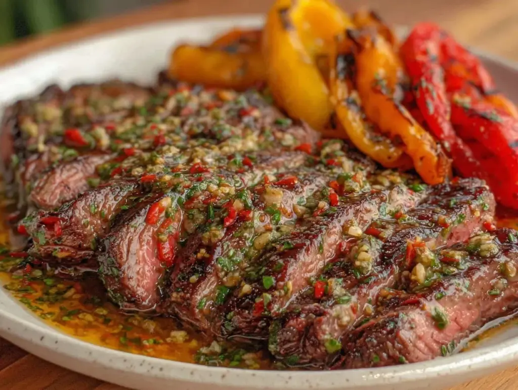 chimichurri flank steak - featured image