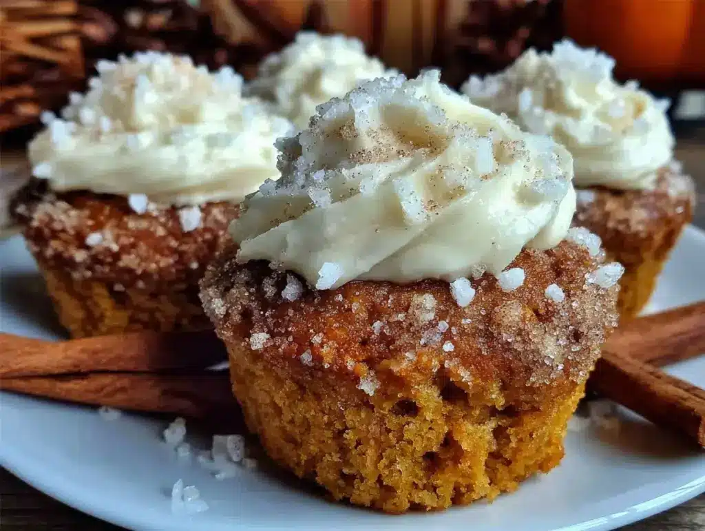 cinnamon sugar pumpkin muffins - featured image