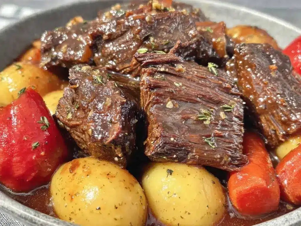cozy crockpot beef stew - featured image