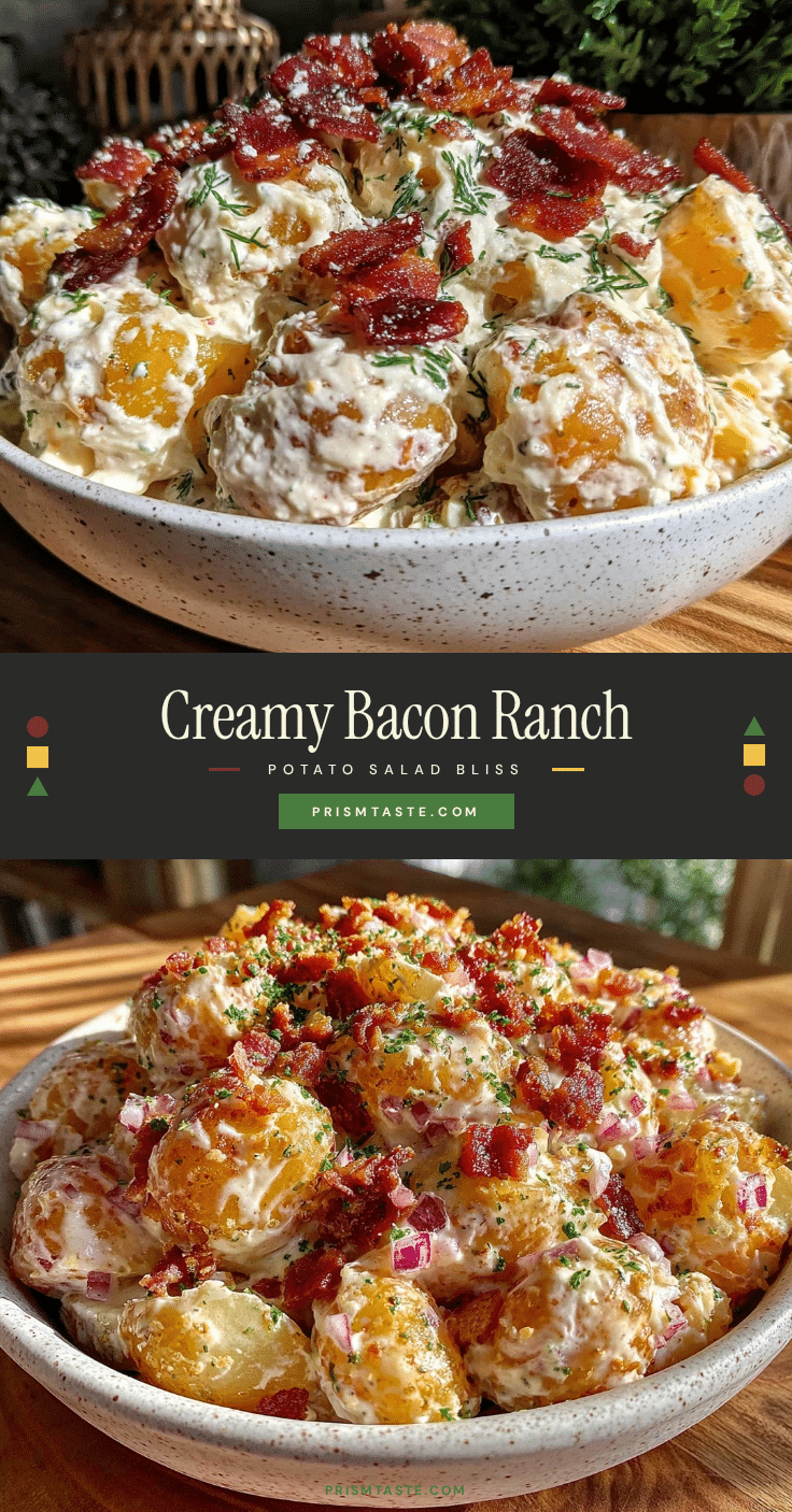 creamy bacon ranch potato salad recipe