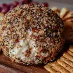 creamy everything bagel cheese ball - featured image
