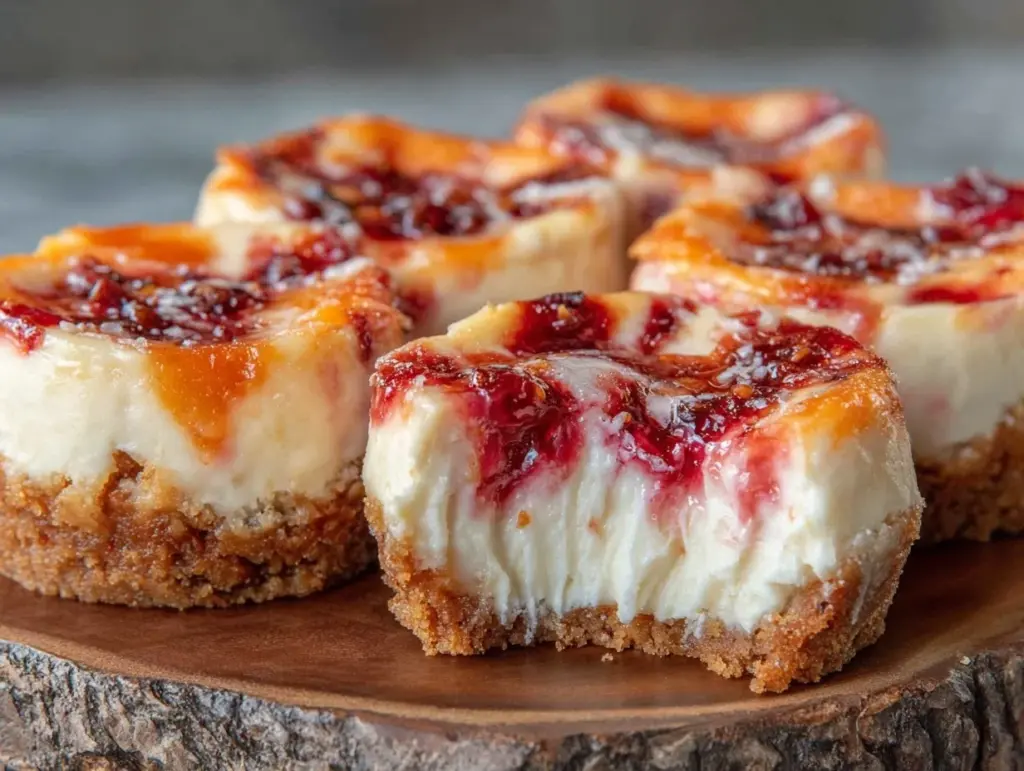 creamy firecracker mini cheesecakes - featured image