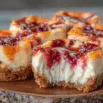 creamy firecracker mini cheesecakes - featured image