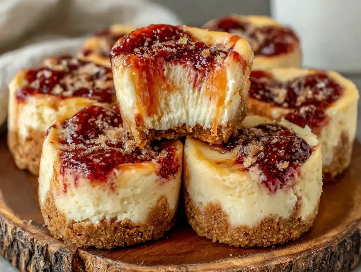 creamy firecracker mini cheesecakes preparation steps
