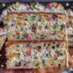 creamy funfetti layer cake - featured image