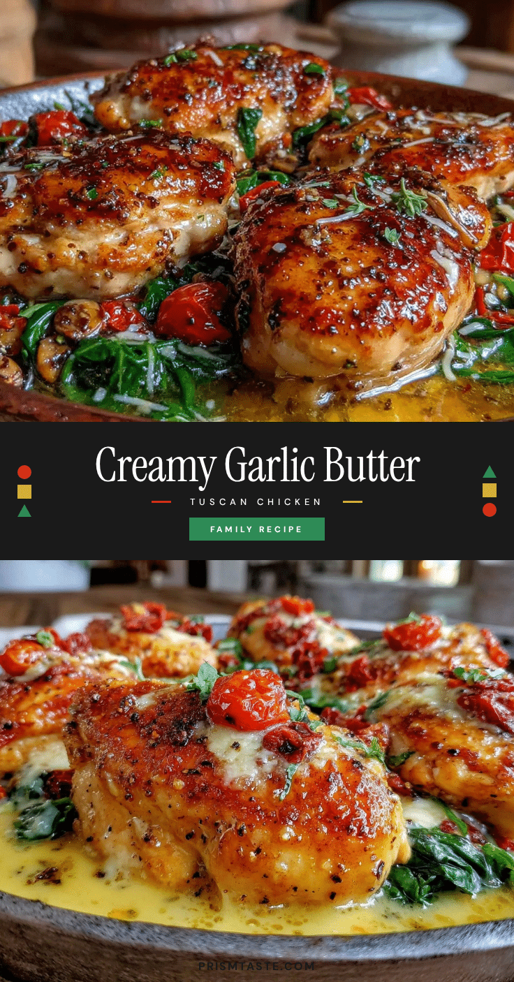 creamy garlic butter tuscan chicken recipe