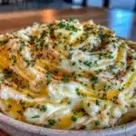 creamy garlic mashed potatoes - featured image