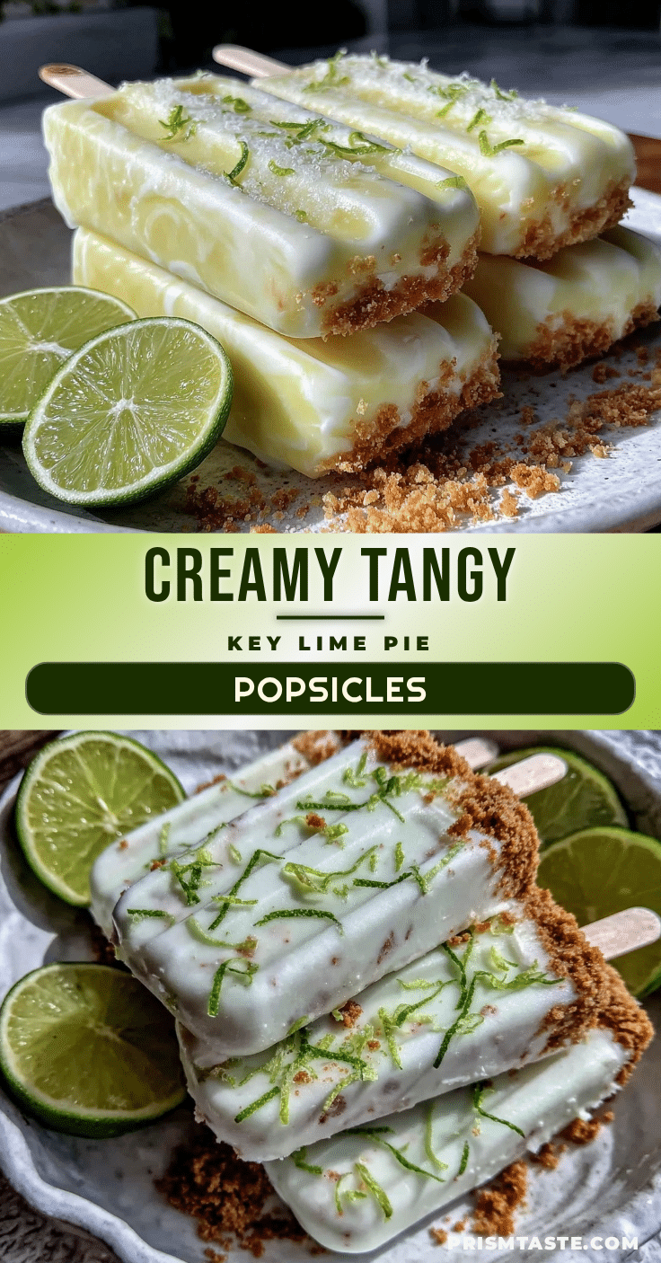 creamy key lime pie popsicles recipe