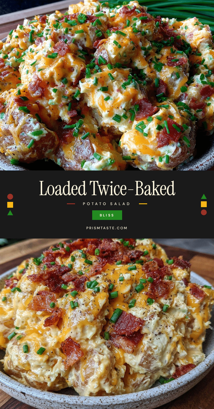 creamy loaded twice-baked potato salad recipe