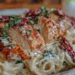 creamy marry me chicken pasta - featured image