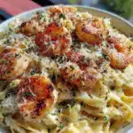 creamy shrimp alfredo - featured image