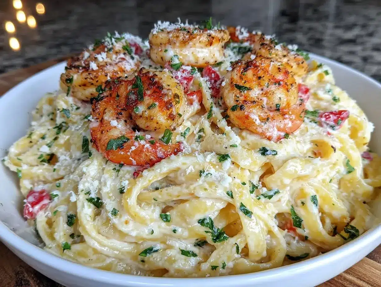 creamy shrimp alfredo preparation steps