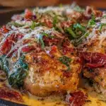 creamy tuscan chicken skillet - featured image