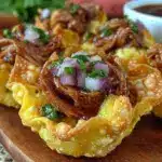 crispy bbq pulled pork wonton cups - featured image