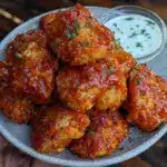 crispy buffalo cauliflower bites - featured image