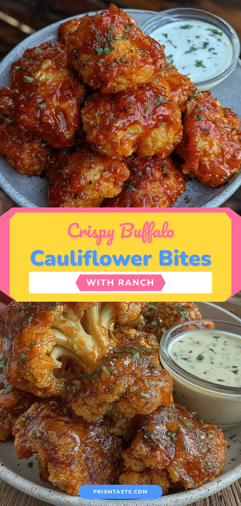 crispy buffalo cauliflower bites recipe