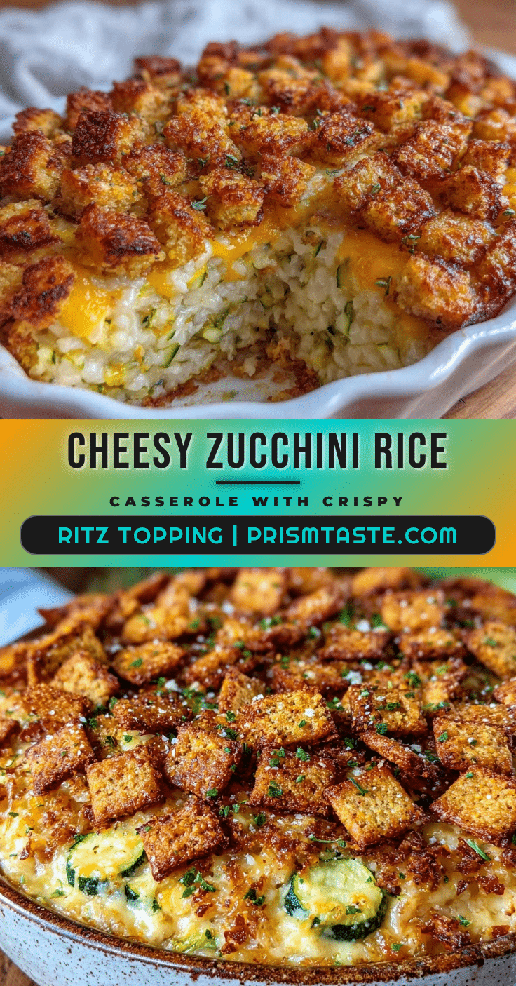 crispy cheesy zucchini rice casserole recipe