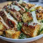 crispy chicken caesar salad - featured image