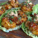 crispy firecracker shrimp lettuce wraps - featured image
