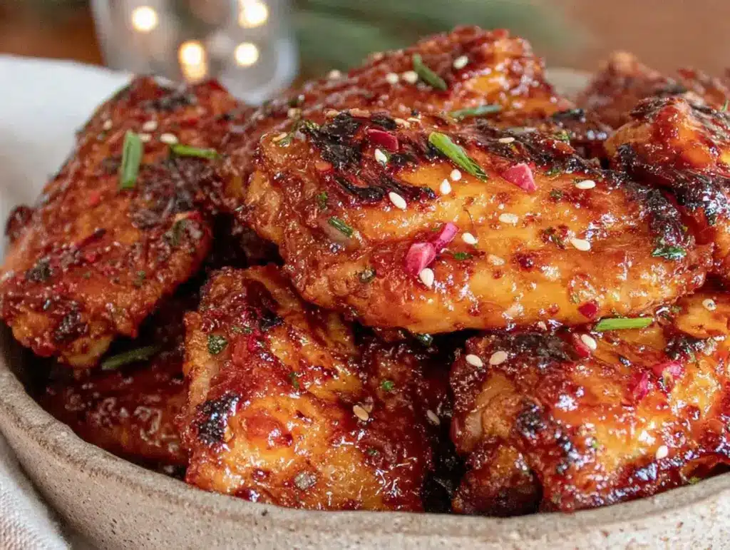 crispy honey-sriracha glazed chicken wings - featured image