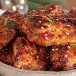 crispy honey-sriracha glazed chicken wings - featured image