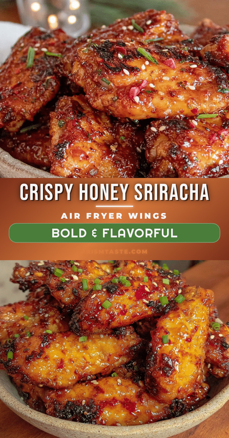 crispy honey-sriracha glazed chicken wings recipe