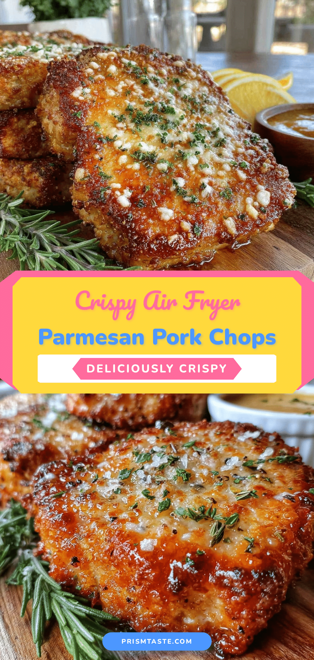 crispy parmesan crusted pork chops air fryer recipe recipe