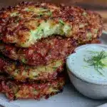 crispy Parmesan zucchini fritters - featured image
