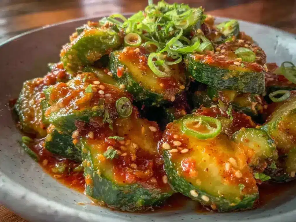 crispy smashed cucumber salad - featured image