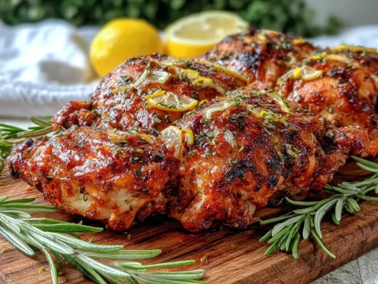 crispy spatchcock grilled chicken - featured image