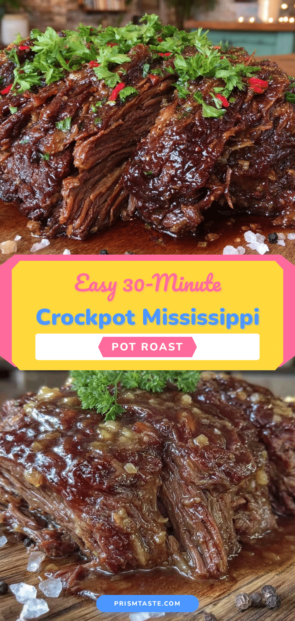 crockpot Mississippi pot roast recipe
