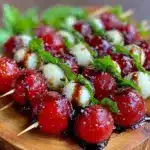 easy fresh caprese skewers - featured image