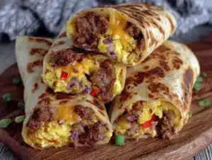 easy make-ahead breakfast burritos - featured image