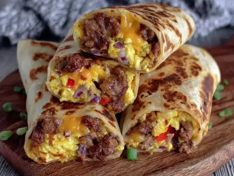 easy make-ahead breakfast burritos - featured image
