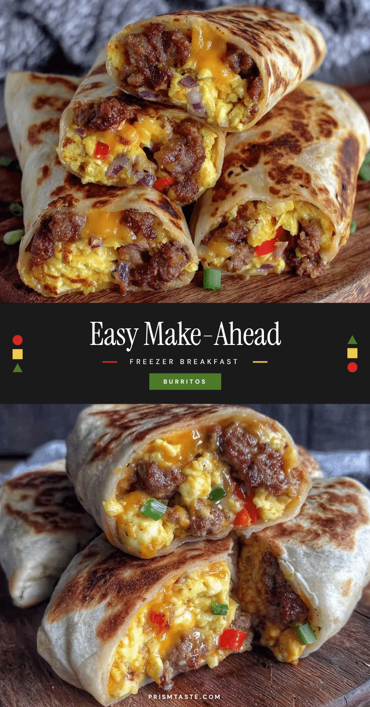 easy make-ahead breakfast burritos recipe