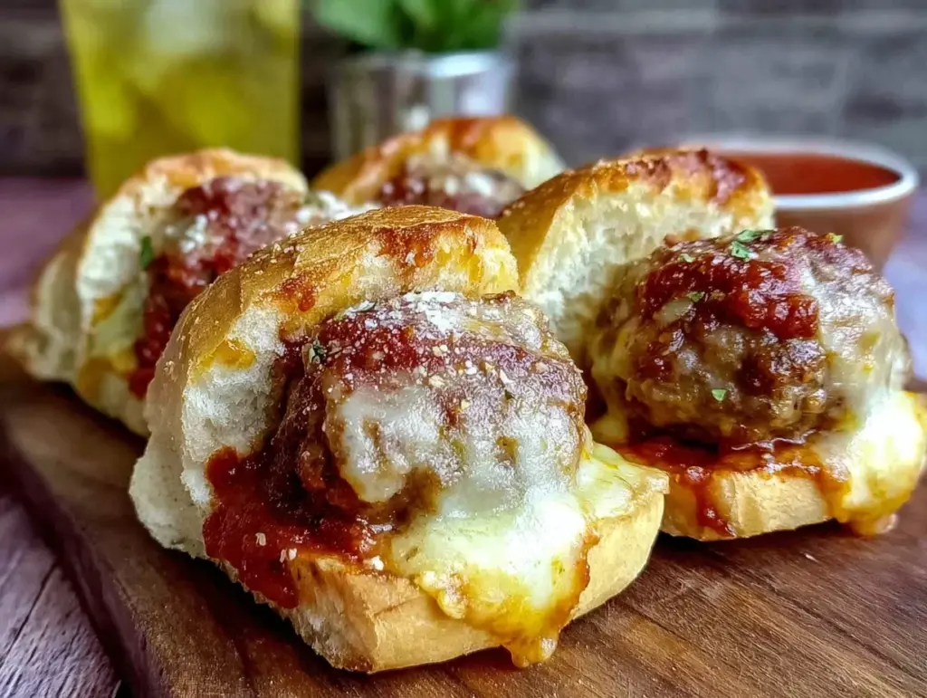 easy mini meatball subs recipe - featured image