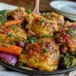 easy one-pan honey garlic chicken - featured image