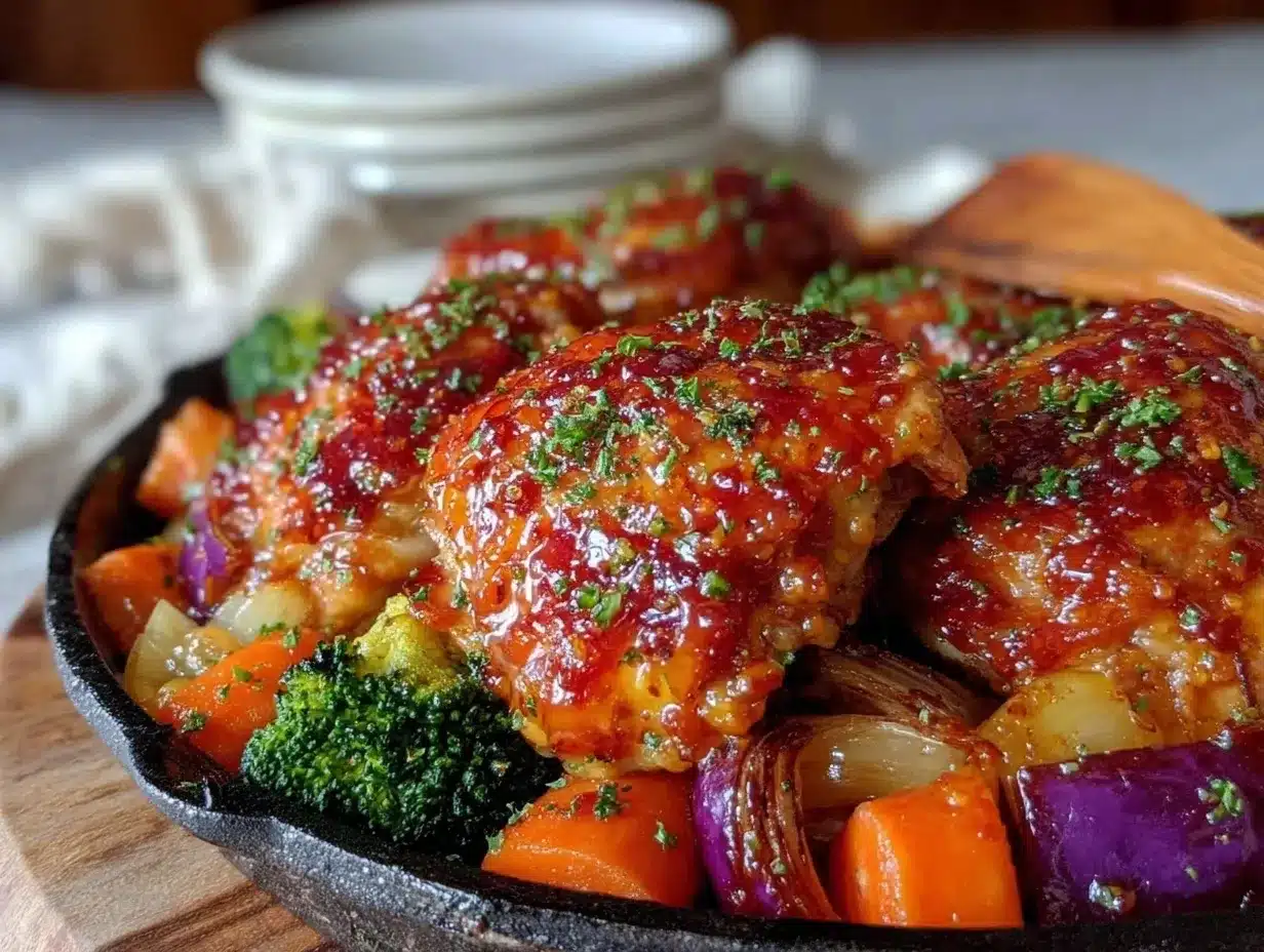 easy one-pan honey garlic chicken preparation steps