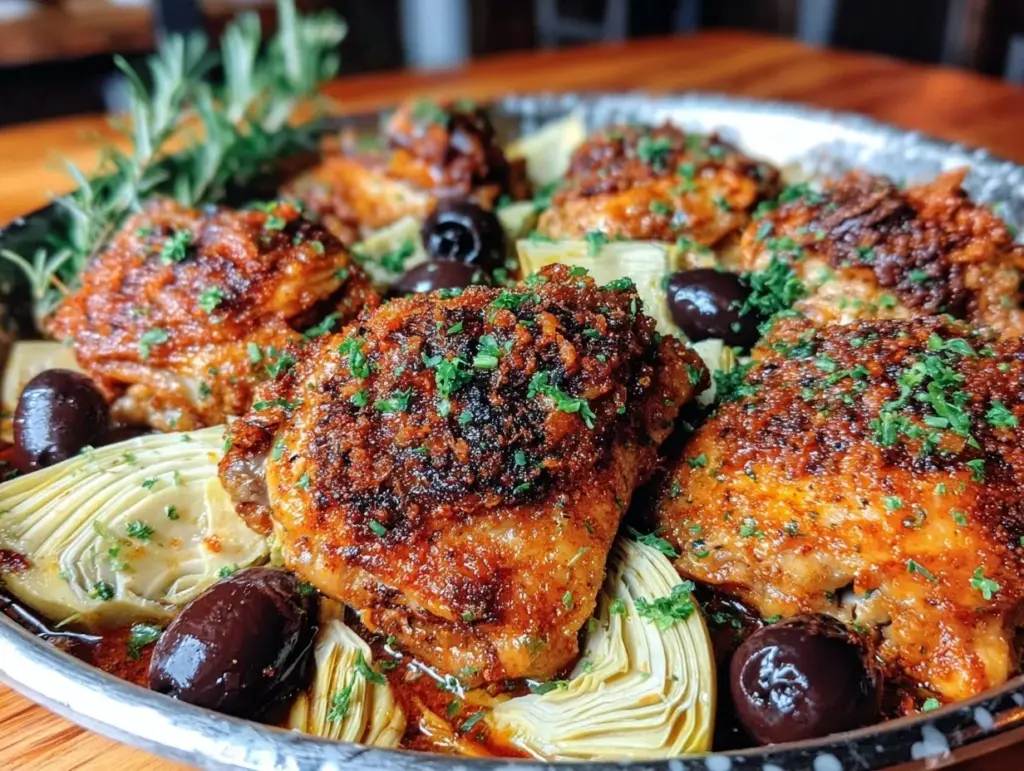 easy one-pan mediterranean chicken - featured image