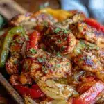 easy sheet pan fajitas - featured image