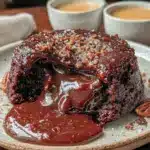 espresso bourbon chocolate lava cake - featured image