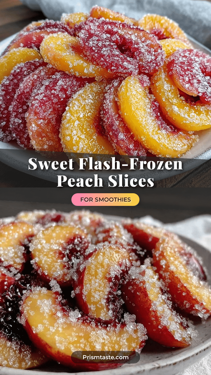 flash-frozen peach slices recipe